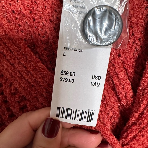 NWT Urban outfitters rust brown sweater l - Picture 5 of 6